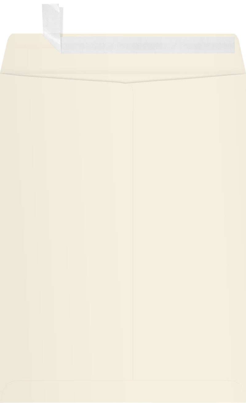 LUXPaper 9 x 12 Open End Envelopes | Peel & Press | Natural | 70lb. Text | 50 Qty - Image 2